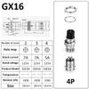 Clyxgs 4-Core Aviation Plug Connector Male Female 16mm Panel Mount Metal Wire Adapter 10PCS view 3
