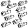 Clyxgs 2-Core Aviation Plug Connector Male Female 16mm Panel Mount Metal Wire Adapter 10PCS view 1