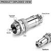 Clyxgs 2-Core Aviation Plug Connector Male Female 16mm Panel Mount Metal Wire Adapter 10PCS view 2