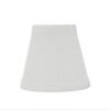 Aspen Creative 32066-2, Hardback Empire Clip-On Chandelier Lamp Shade, White, 3" Top x 5" Bottom x 4" Slant Height, Set of 2 view 2