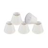 Aspen Creative 32065-5, Hardback Empire Clip-On Chandelier Lamp Shade, Off-White, 3" Top x 5" Bottom x 4" Slant Height, Set of 5 view 1