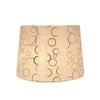 Aspen Creative 32953 Transitional Hardback Empire Shaped Spider Construction Lamp Shade in White with Circle Pattern, 12" Top x 14" Bottom x 10" Slant Height view 2