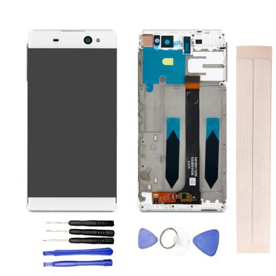 JayTong LCD Display & Replacement Touch Screen Digitizer Assembly with Free Tools for Xpe-ria C6 / XA Ultra F3215 F3213 F3211 F3213 F3212 F3216 White with Frame