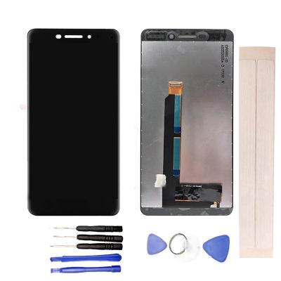 JayTong LCD Display & Replacement Touch Screen Digitizer Assembly with Free Tools for No-kia 6 II 2 2018/ No-kia 6 (6.1 2018) TA-1043 Black
