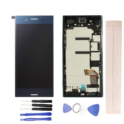 JayTong LCD Display & Replacement Touch Screen Digitizer Assembly with Free Tools for Xpe-ria XZP XZ Premium G8141 G8142 B-LUE with Frame