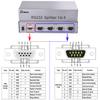 RS232 Splitter, DTECH 4 Port Serial Expansion Box 1x4 COM Port Expander with Power Adapter for Sharing PCs and Capture Data view 2