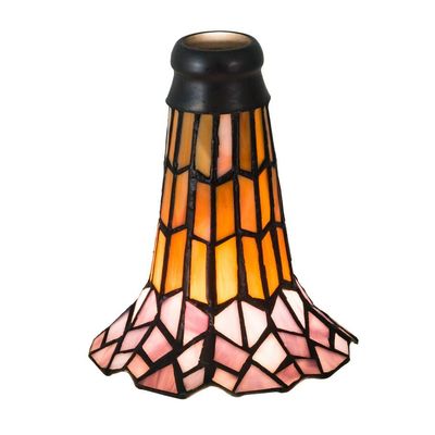 Meyda Tiffany 16650 Mica Shade from Tiffany Pond Lily Collection in Cafe-Noir Finish, 4.50 inches
