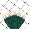 Wintergreen Lighting 100 5mm Warm White Twinkle LED Net Lights, 4 x 6 ft Green Wire Indoor/Outdoor Commercial Grade Outdoor Christmas Decorations for Hedges & Bushes view 1