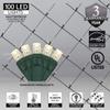 Wintergreen Lighting 100 5mm Warm White Twinkle LED Net Lights, 4 x 6 ft Green Wire Indoor/Outdoor Commercial Grade Outdoor Christmas Decorations for Hedges & Bushes view 3