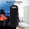 XENEO X21 Dual Portable Bluetooth Speakers Waterproof Outdoor Wireless Stereo Pairing with FM Radio, Micro SD Card, IPX6, Aux Jack 30W for Home, Office, Party and Travel (Pack 2 Black) view 3