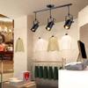 Ladiqi 3 Light Industrial Hanging Pendant Light Modern Black LED Spotlight Island Lighting Fixture for Kitchen Living Room Dining Room view 3