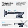 APPS2Car Magnetic Phone Mount for Car, Dashboard & Windshield Suction Cup Holder with Telescopic Arm, Requires Metal Plate (Included), Universal Fit for iPhone & Android Smartphones view 4
