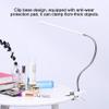 FILFEEL LED Desk Clip Lamp, USB Interface & Flexible Metal Hose for Nail Table Manicure Makeup Bed Reading view 2