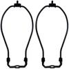 Urbanest 7" Set of 2 Heavy Duty Harp Fitter For Lamp Shades with Saddle, Black Nickel view 1