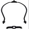 Urbanest 7" Set of 2 Heavy Duty Harp Fitter For Lamp Shades with Saddle, Black Nickel view 3