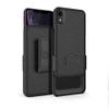 BELTRON Case with Belt Clip for iPhone XR, Slim Protective Belt Clip Slider Case (Shell/Holster Combo) with Built-in Kickstand - (Black) view 4