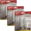 Satco S3715 Set of 3 Blister Packs Each with Two T6 Candelabra Tubular 15 Watt 120V Incandescent Dimmable Frosted Bulbs; Total of 6 Bulbs; C-5A Filament; E12 ANSI Base; 2700K Warm White view 2
