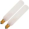 Satco S3715 Set of 3 Blister Packs Each with Two T6 Candelabra Tubular 15 Watt 120V Incandescent Dimmable Frosted Bulbs; Total of 6 Bulbs; C-5A Filament; E12 ANSI Base; 2700K Warm White view 3
