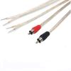 GaoZhuo 2-Pack RCA Male to Speaker Wire Adapter Cable, 1 Feet - Black/Red, Audio Video Conversion for Amplifiers and Audio Receivers view 1