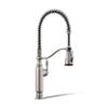 KOHLER Tournant Semi-Professional Pull-Down Kitchen Sink Faucet, Commercial Kitchen Faucet with Pull Down Sprayer, 77515-VS, Vibrant Stainless view 1