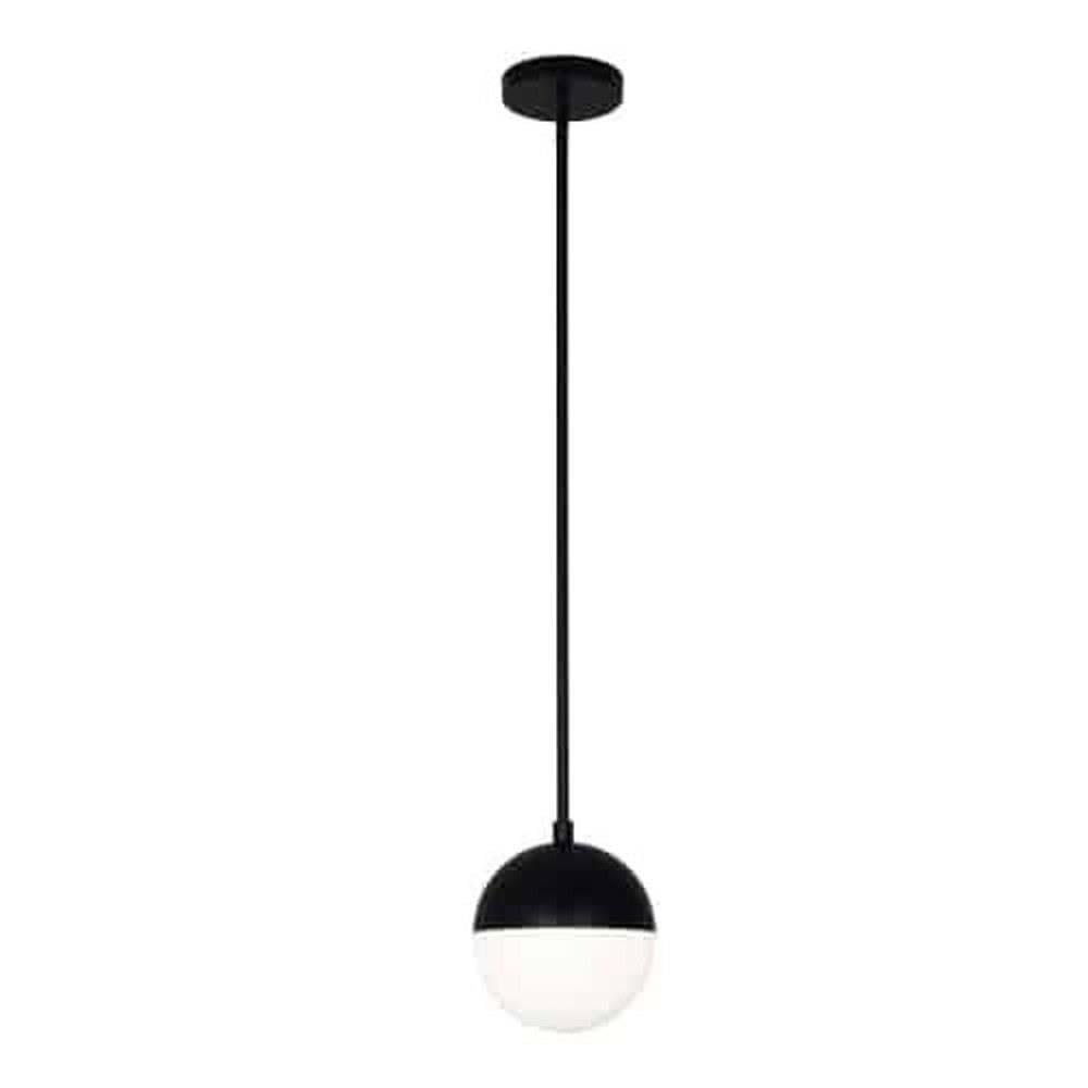 Dainolite Ltd DAINDAY-71P-MB Transitional One Pendant Close-to-Ceiling-Light-fixtures, Black