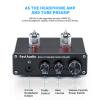 Fosi Audio Box X4 Phono Preamp with Vacuum Tubes for MM Turntable Phonograph Record Player with Volume Bass Treble Control view 3