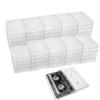 Evelots 50 Pack Cassette Tape Cases-Clear Plastic Storage-Audio-No Scratch/Dirt view 1