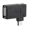 Zerone 2Pcs 90 Degree Left & Right Angled Micro USB 2.0 OTG Host Adapter, Female to Male Micro OTG Adapter with USB Electricity Supply Port view 3