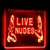Bayyon OPEN Live Nude Exotic Dancer Bar Neon Light Signs Red 12x8Inch view 1