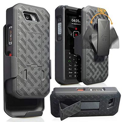 Nakedcellphone Holster Combo for Sonim XP5s Phone Case & Belt Clip - Black