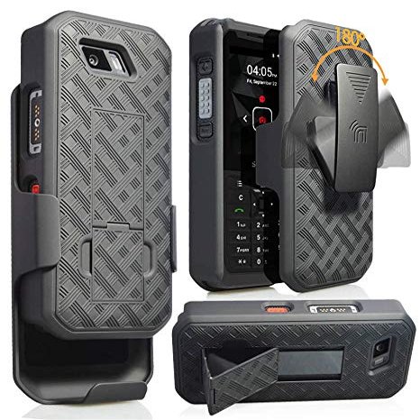 Nakedcellphone Holster Combo for Sonim XP5s Phone Case & Belt Clip - Black