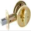 Schlage JD81605 One Sided Deadbolt, Polished Brass, Key Lock view 1