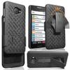 Holster Combo for Jitterbug Smart 2 Phone Case with Belt Clip - Black view 1