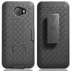 Holster Combo for Jitterbug Smart 2 Phone Case with Belt Clip - Black view 2