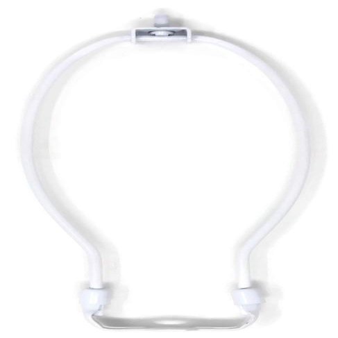 Urbanest 6.5" Heavy Duty Harp Fitter For Lamp Shades with Saddle, White