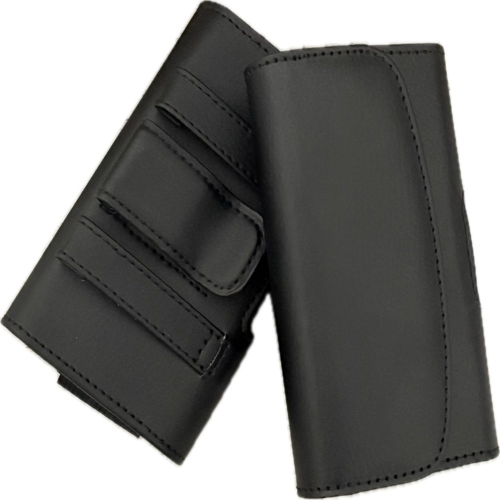 Horizontal Leather Case with Magnetic Closure with Belt Clip and Belt Loops for Consumer Cellular Doro 7050