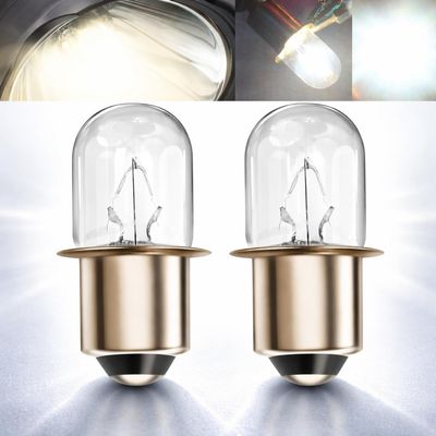 Podoy 780287001 Flashlight Bulbs Replacement S6 Shape P13.5S Base, 2 Pack
