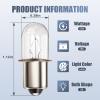 Podoy 780287001 Flashlight Bulbs Replacement S6 Shape P13.5S Base, 2 Pack view 2