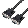 DTECH 5ft RS232 Serial Cable Male to Male DB9 Null Modem Cord Simple Cross TX RX line 2 Pin Crossed Without Handshake for Computer Data Communication (5 Feet, Black) view 1