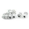 Aexit PG7 12mm Cord Management Thread Dia Cable Joint Connector Gland 3.5-6mm Cable Raceways 8pcs White view 1