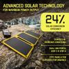SunJack 25 Watt Foldable IP67 Waterproof ETFE Monocrystalline Solar Panel + 2X 10000mAh Power Banks with USB-A and USB-C for Cell Phones, Tablets and Portable for Backpacking, Camping, Hiking view 2