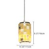 ANYE Mediterranean Style 1-Light Light Fixtures with 15ft Plug-in UL On/Off Dimmer Switch Cord Crystal Glass Lampshade Ceiling Pendant Light for Kitchen Cabinet Dining Room Bulb Sold Separately view 2
