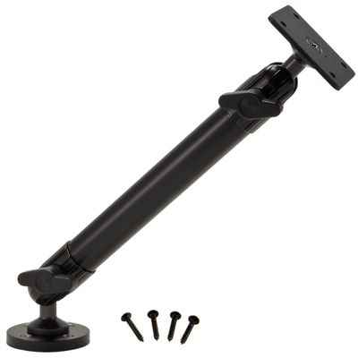 Arkon 4 Hole AMPS Pattern Heavy Duty Mounting Pedestal with 10 inch Arm and 4 Hole Drill Base for Sirius Satellite Radios