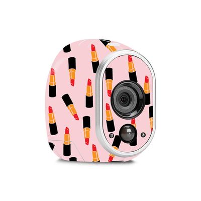 MightySkins Skin Compatible with Netgear Arlo - Lipstick Pattern | Protective, Durable, and Unique Vinyl Decal wrap Cover | Easy to Apply, Remove, and Change Styles | Made in The USA