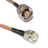 6 feet RG400 Silver Plated N Male to TNC Male RF Coaxial Cable view 1