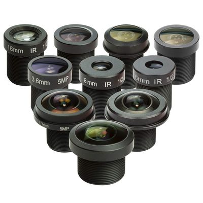 Arducam M12 Lens Set for Raspberry Pi & Arduino - Telephoto, Macro, Wide Angle, Fisheye (10-200) with Holder & Cleaning Cloth