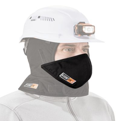 Ergodyne - 16872 Attachable Mouthpiece for N-Ferno Winter Hard Hat Liners, FR Rated, N-Ferno 6872,Black