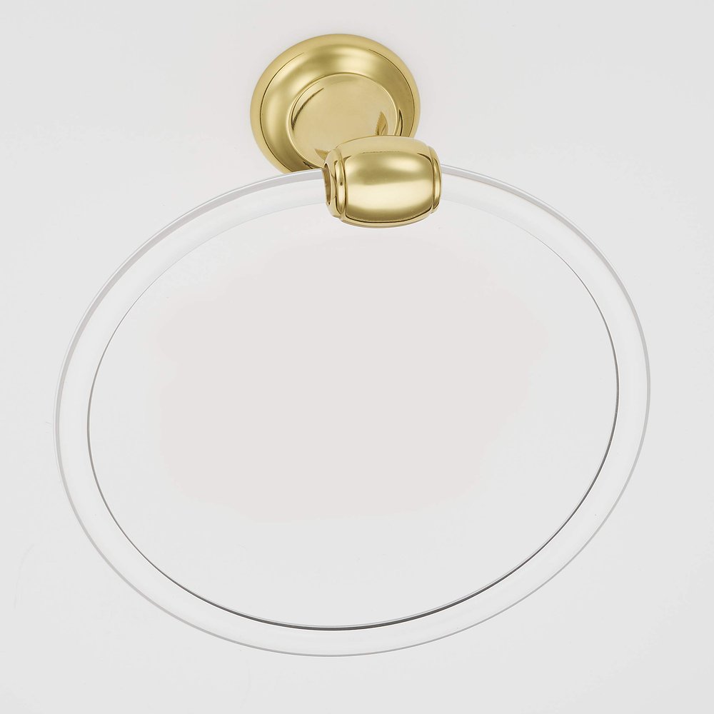 Alno A7340-PB Royale Acrylic 6 Inch Diameter Towel Ring