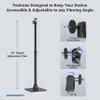 ARKON Mounts Camera Desk Mount Stand with 29" Adjustable Pole | 1/4"-20 Ball Mount for Cameras, Projectors, MEVO | Portable Floor or Desk Camera Stand | Vibration-Resistant Weighted Base view 3