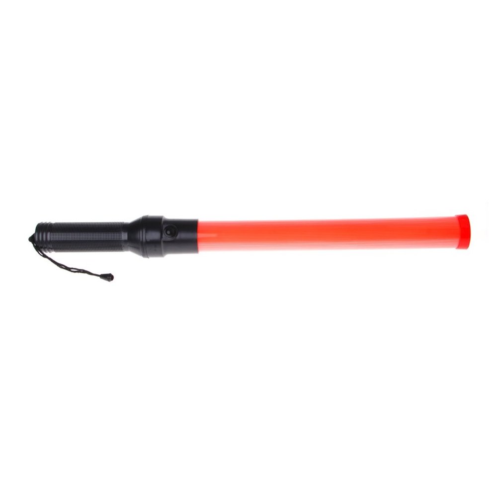 Shoresu Led Flashlight, Plastic Traffic Wand Powerful LED Flashlight Torch 3 Modes Strobe Setting